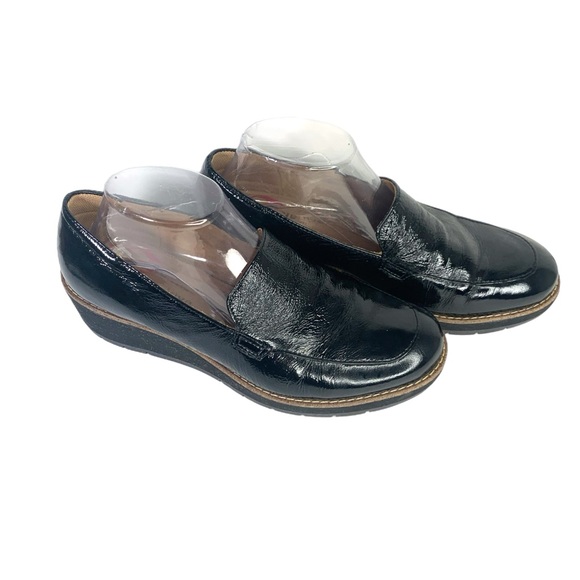 Comfortiva Shoes - Comfortiva Shiny Black Loafers
